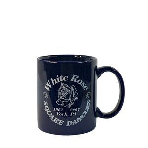 VTG White Rose Square Dancers Mug 1967-2007 York PA Ceramic Coffee Drink